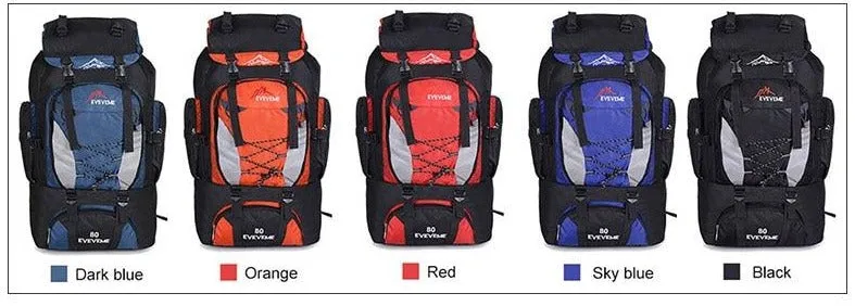 80L Camping Hiking Trekking Backpack