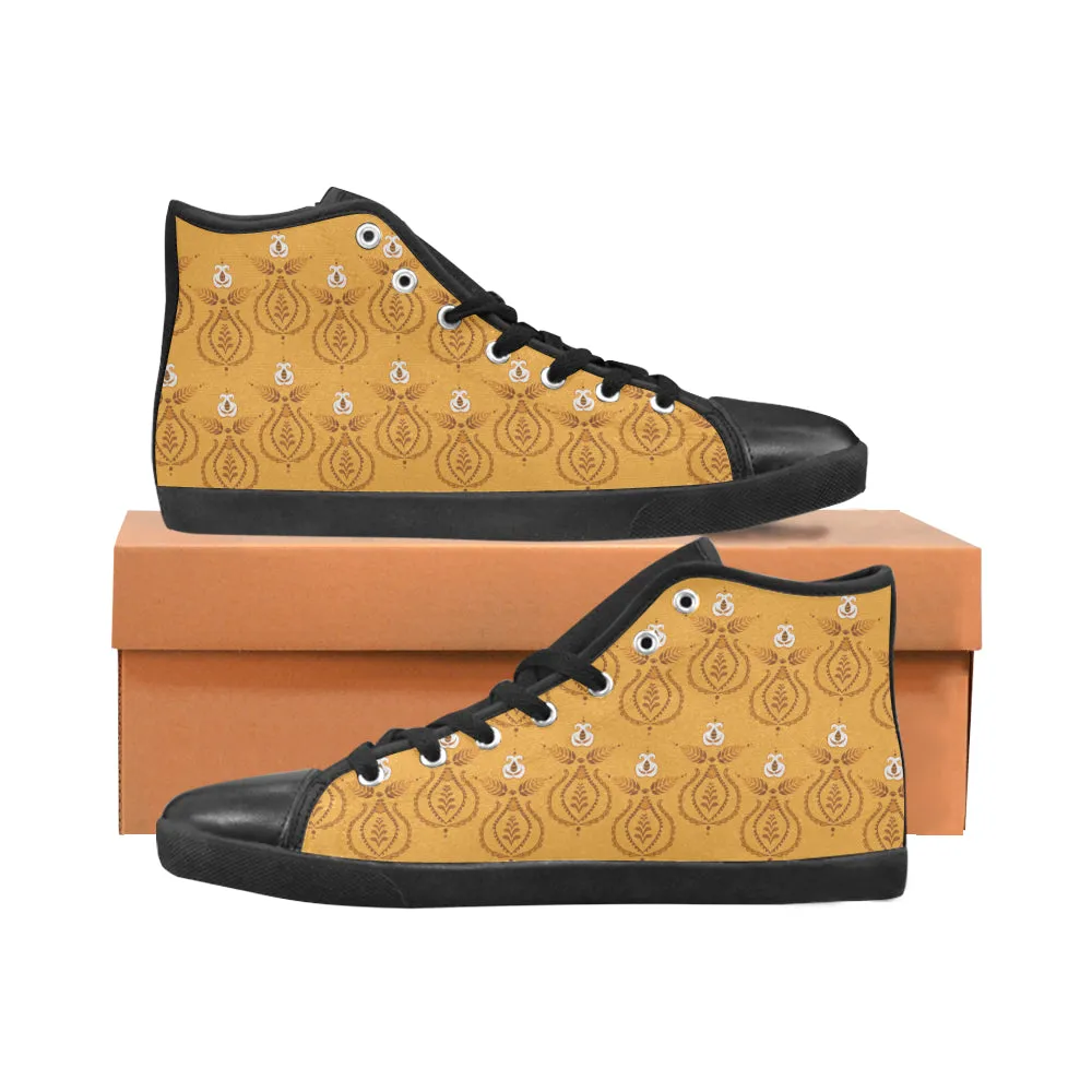 Buy Men's Mandala Print Canvas High Top Shoes at TFS