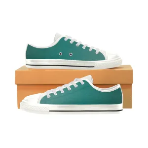 Buy Women's Bottle Green Solids Print Canvas Low Top Shoes at TFS