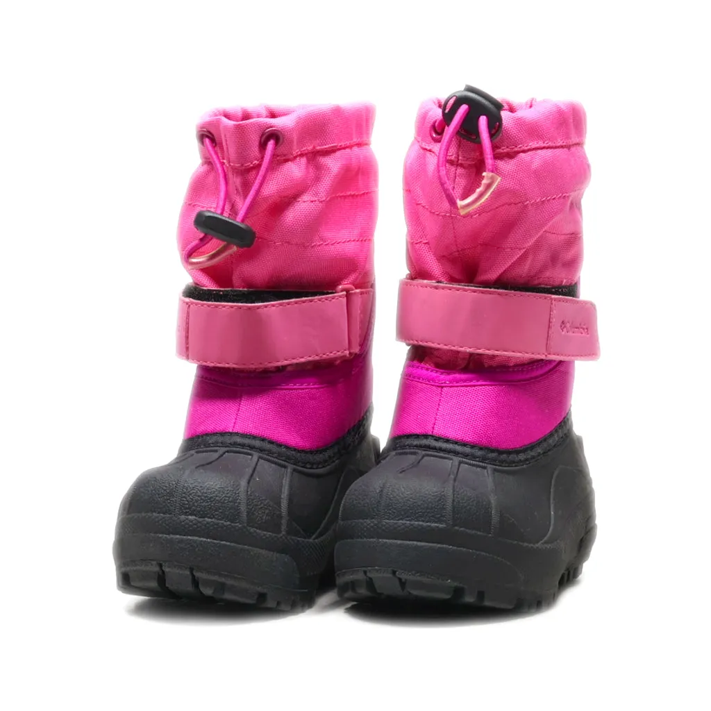 Columbia Snow Boots Fabric Pink Colour For Kids