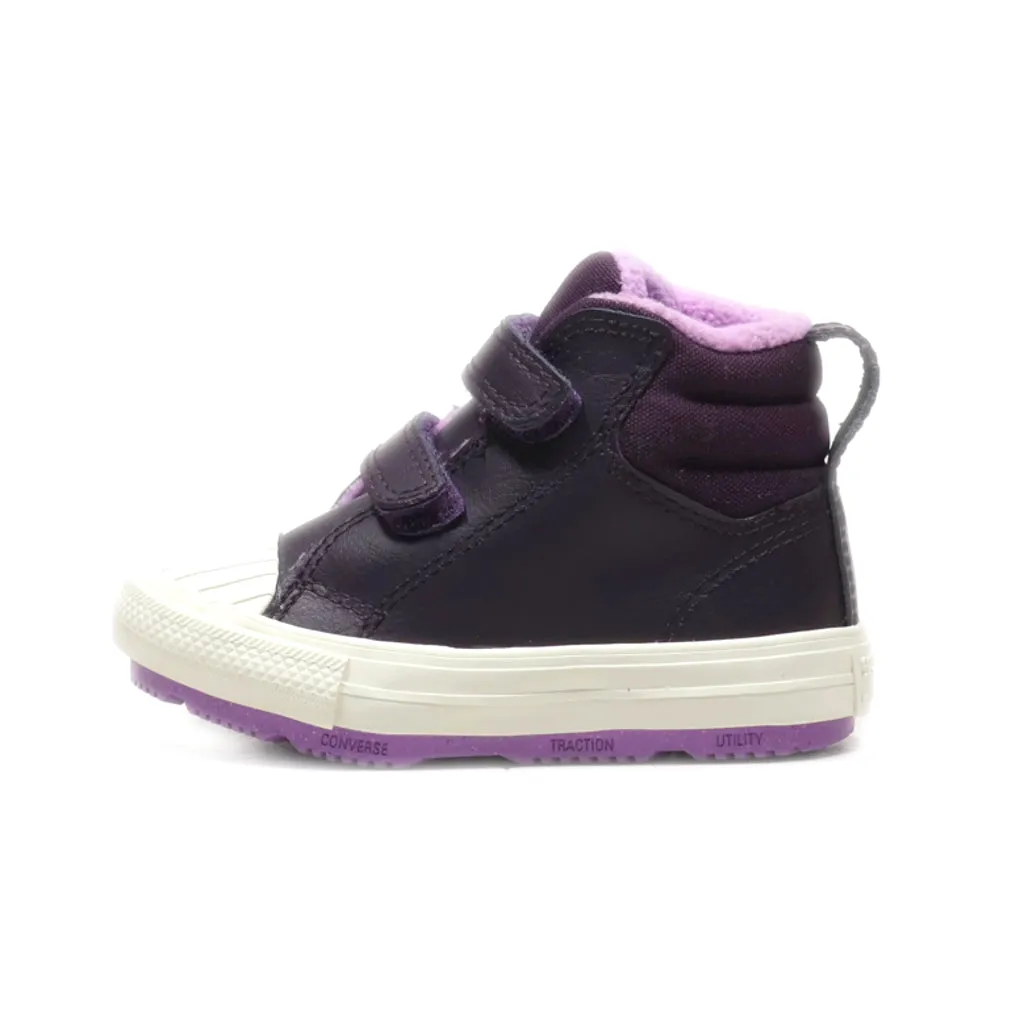 Converse Chuck Taylor Snow Boots Leather Purple Colour For Kids