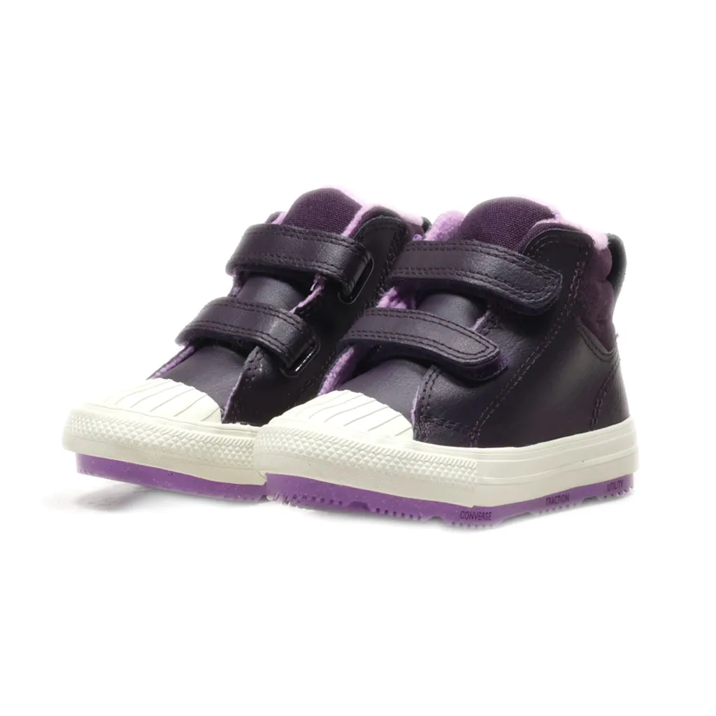 Converse Chuck Taylor Snow Boots Leather Purple Colour For Kids