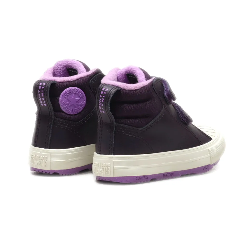 Converse Chuck Taylor Snow Boots Leather Purple Colour For Kids