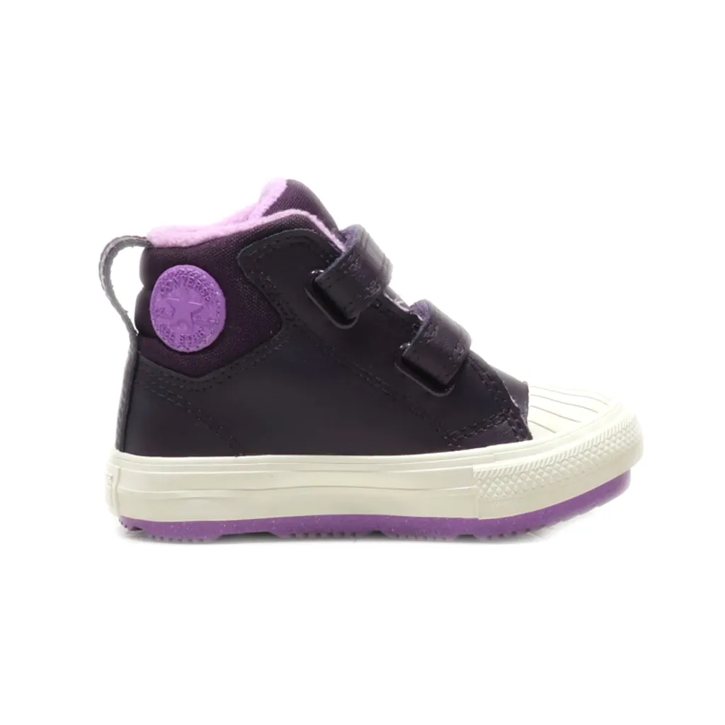 Converse Chuck Taylor Snow Boots Leather Purple Colour For Kids