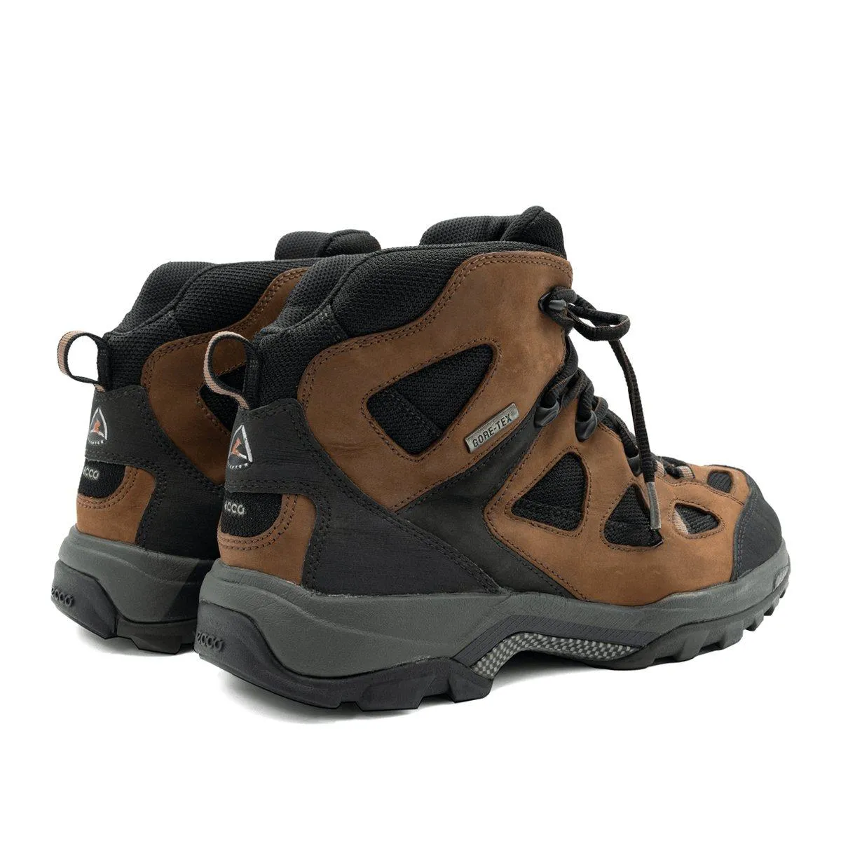 Ecco Receptor Goretex Hiking Boots Leather Brown Colour For Men