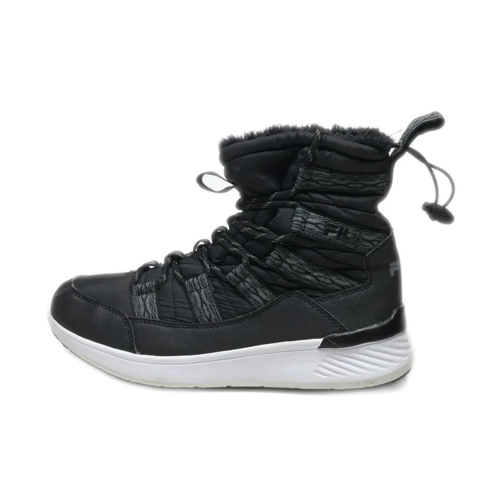 Fila Snow Boots Fabric Black Colour For Women