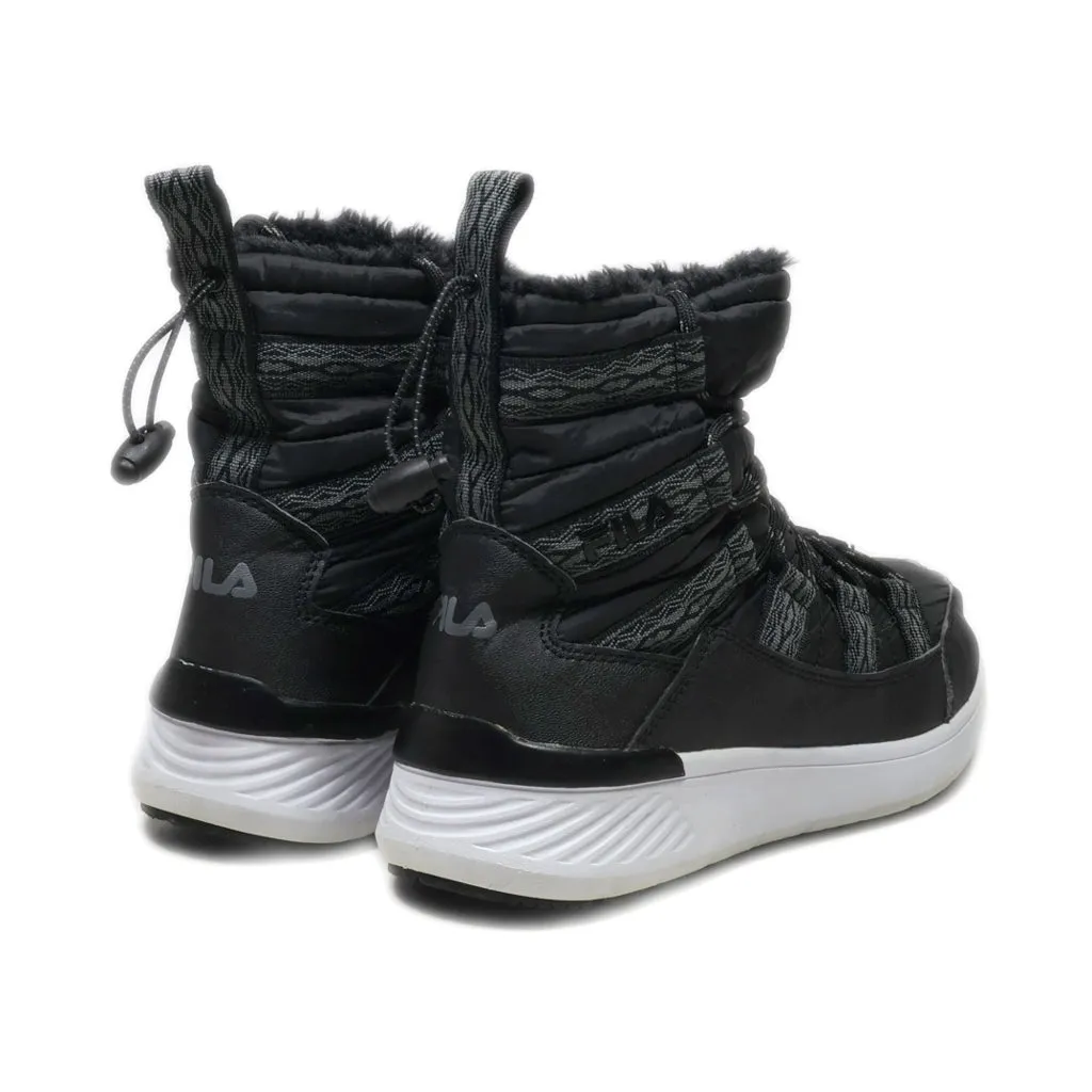 Fila Snow Boots Fabric Black Colour For Women