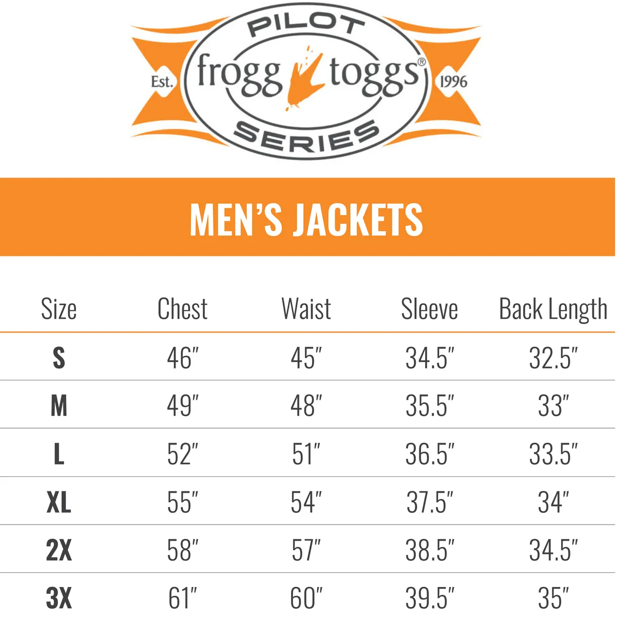 Frogg Toggs Mens Pilot III Guide Jacket