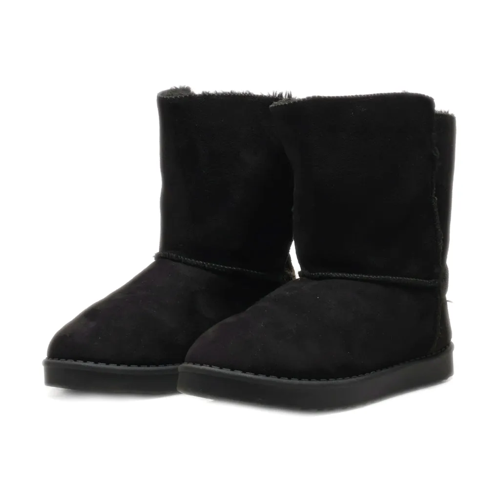 Graceland Snow Boots Suede Black Colour For Kids