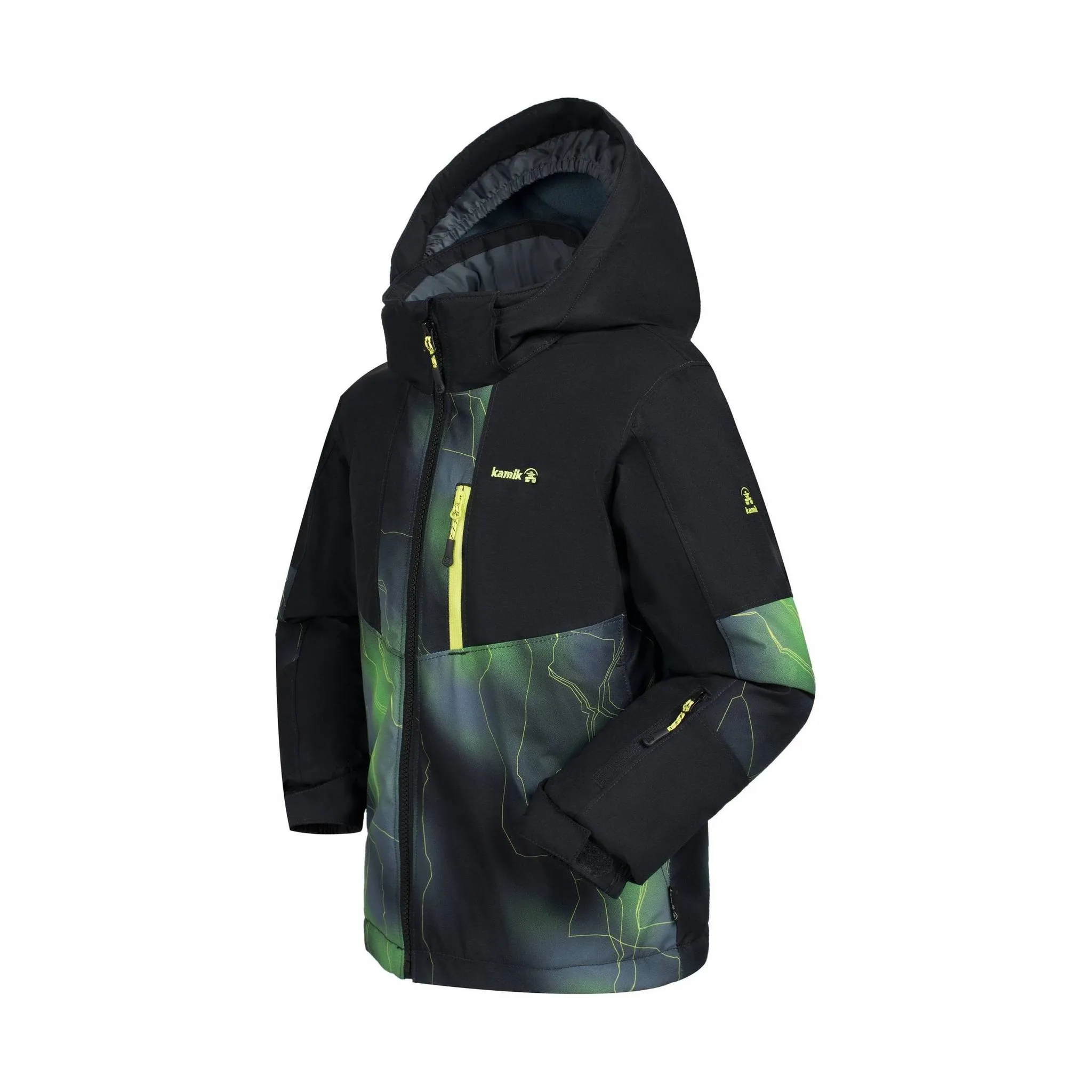 Kamik Kids' Devin Jacket - Black/Green