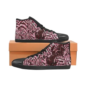 Kids's Cheetah Print Canvas High Top Shoes