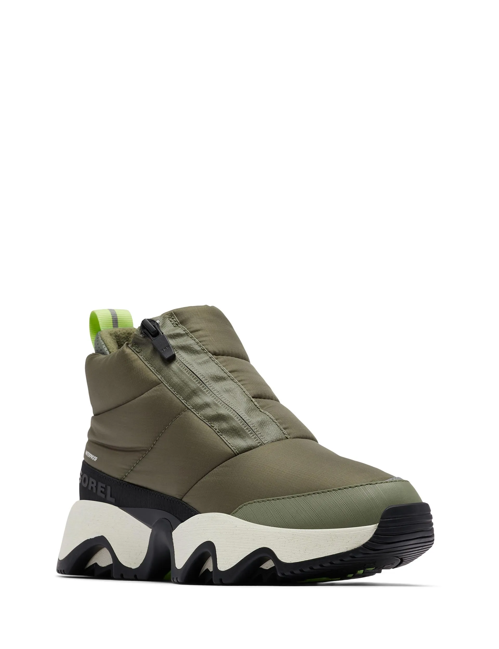 Kinetic Impact Puffy Sneaker Boot - Stone Green/Black