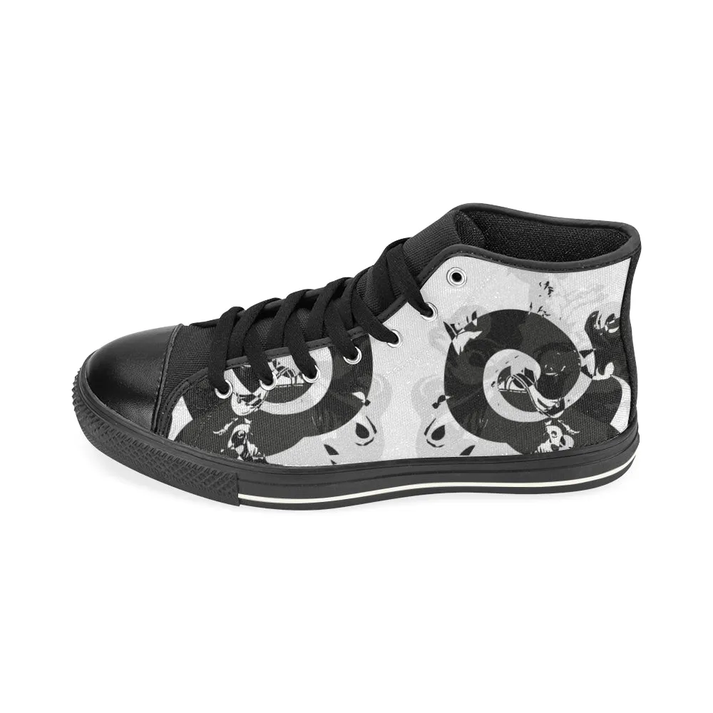 Men's Aries Zodiac Print Canvas High Top Shoes