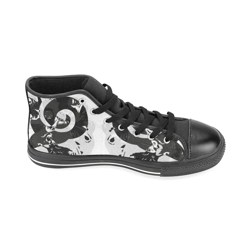 Men's Aries Zodiac Print Canvas High Top Shoes