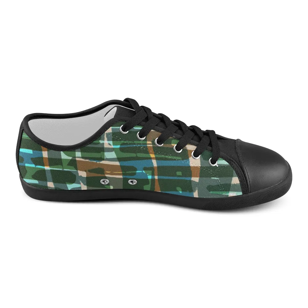 Men's Countershade Camouflage Print Canvas Low Top Shoes