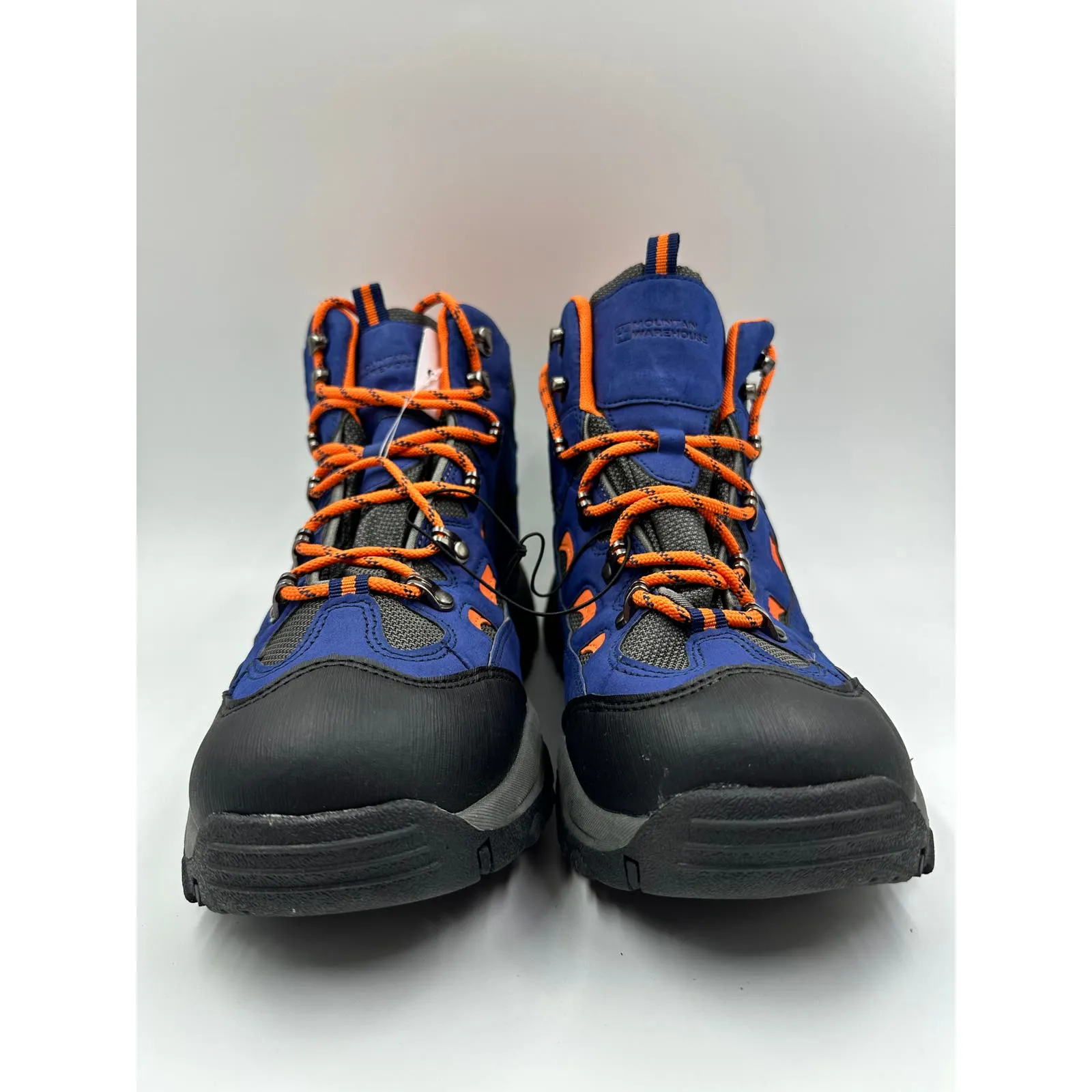 Men's Size 13, Blue and Orange Isodry High Top Hikers, Rubber Toe Caps