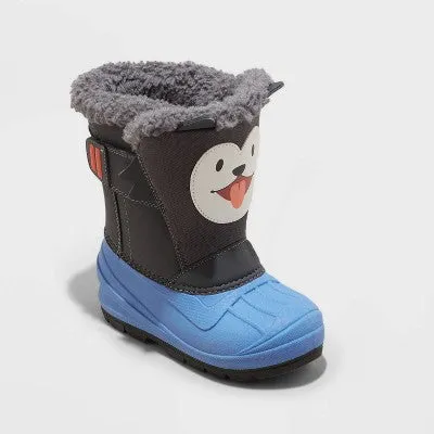 New - Toddler Boys' Frankie Winter Boots - Cat & Jack Blue 8T