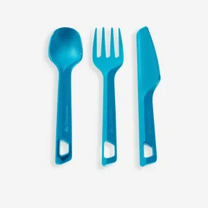 Quechua 3-Piece Plastic Camping Cutlery Set