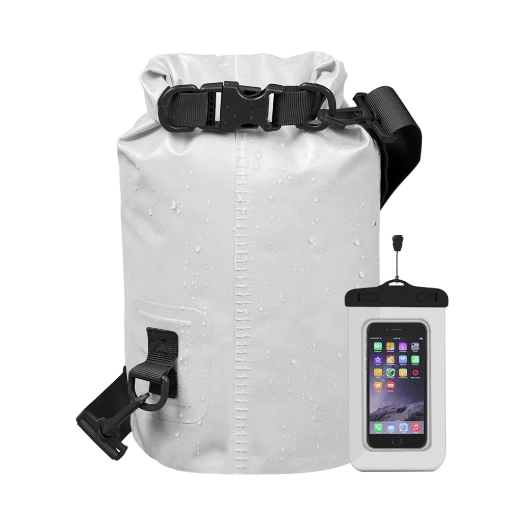 Roll Top Dry Bag Backpack with Waterproof Pouch 2/5/10/20/30/40L