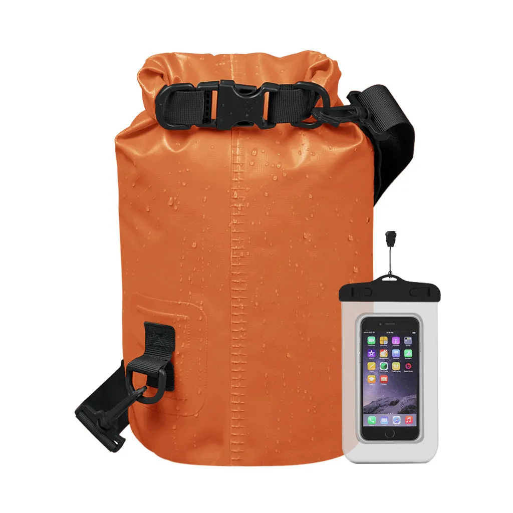 Roll Top Dry Bag Backpack with Waterproof Pouch 2/5/10/20/30/40L