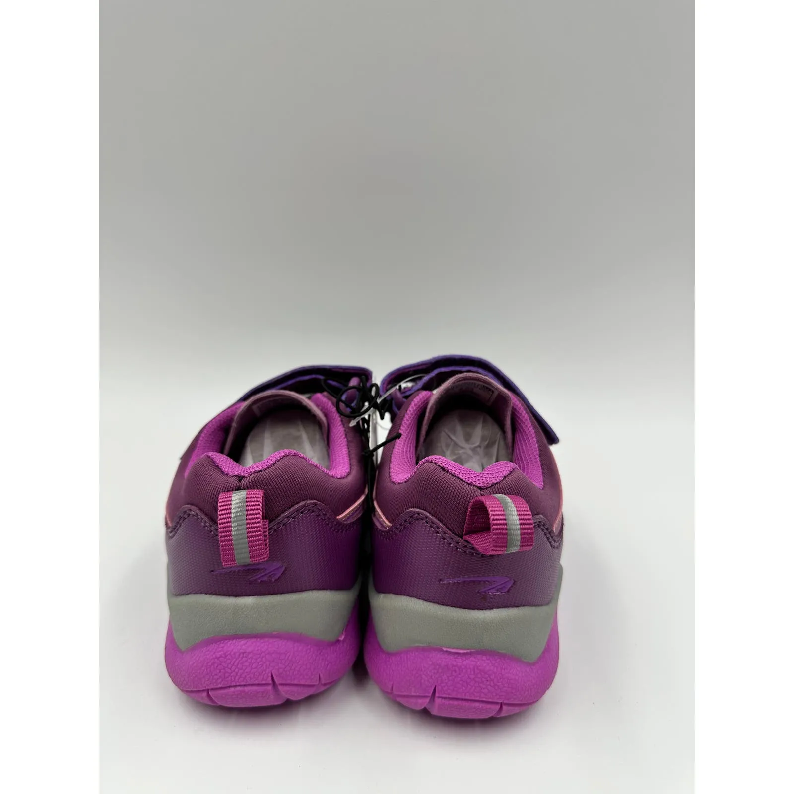 Small Kid Size 11, Low Top Pink and Purple Hikers w/ Gray Accents and Rugged Tread