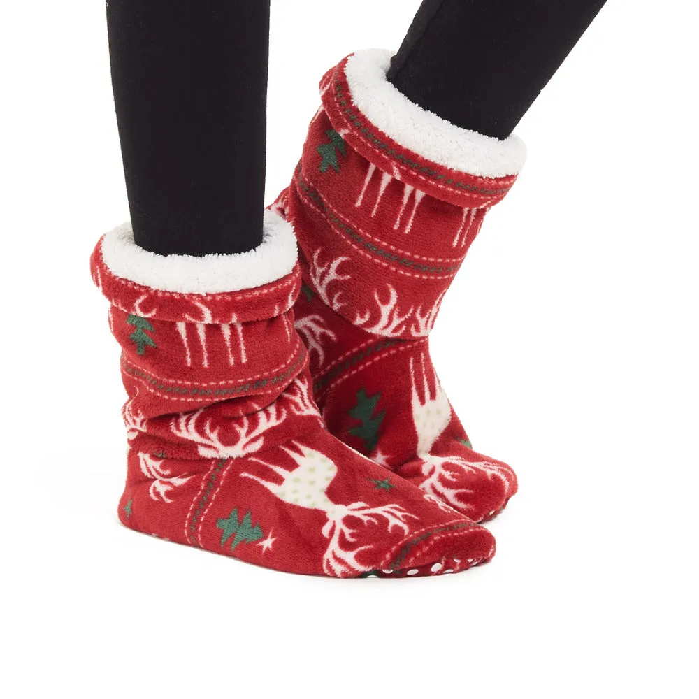 Snuggs Boot Red Christmas