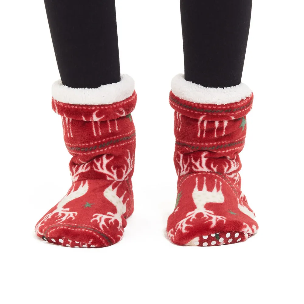 Snuggs Boot Red Christmas