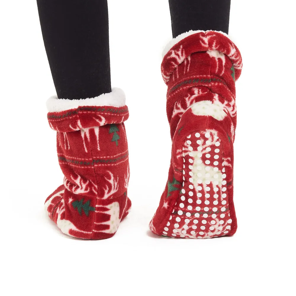 Snuggs Boot Red Christmas