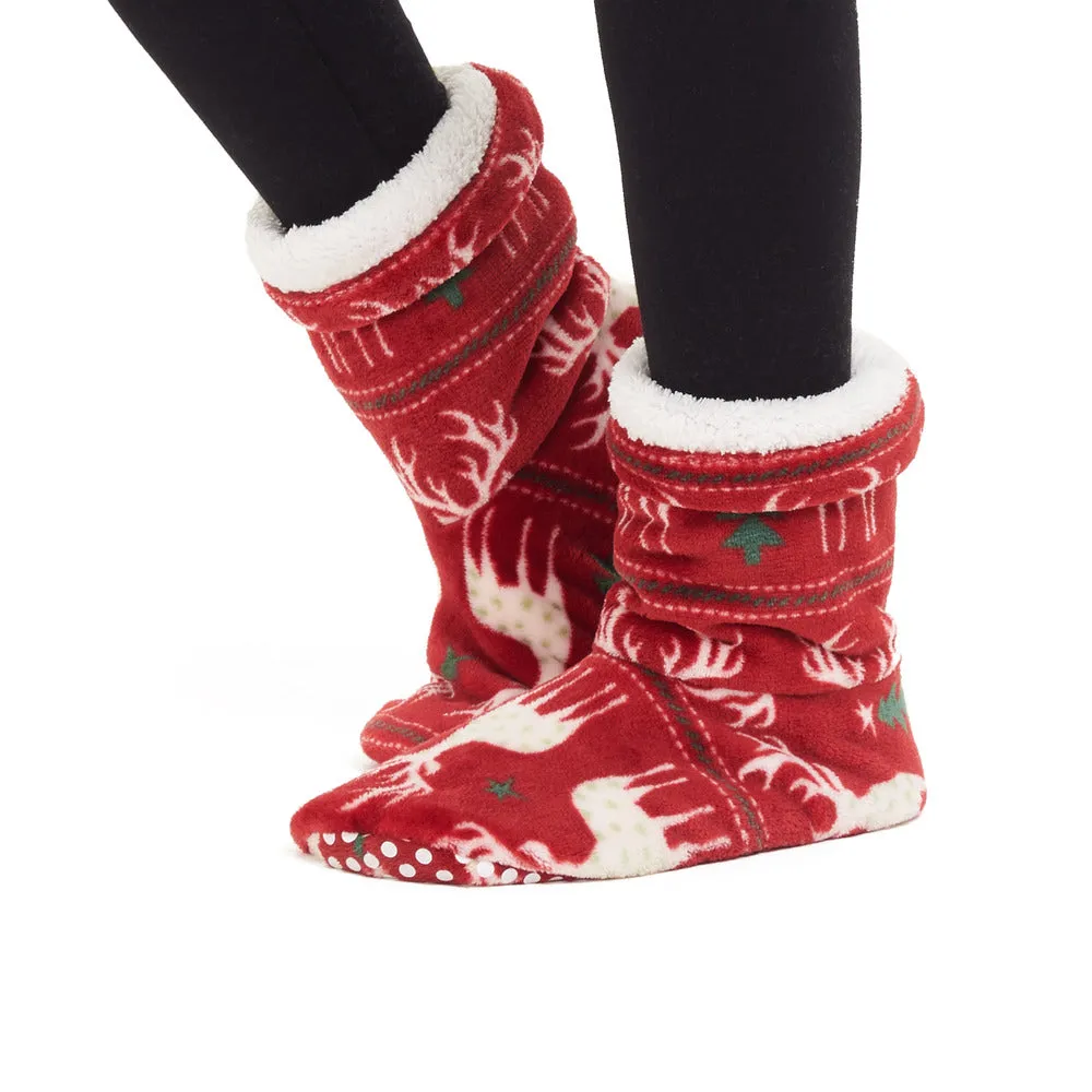 Snuggs Boot Red Christmas