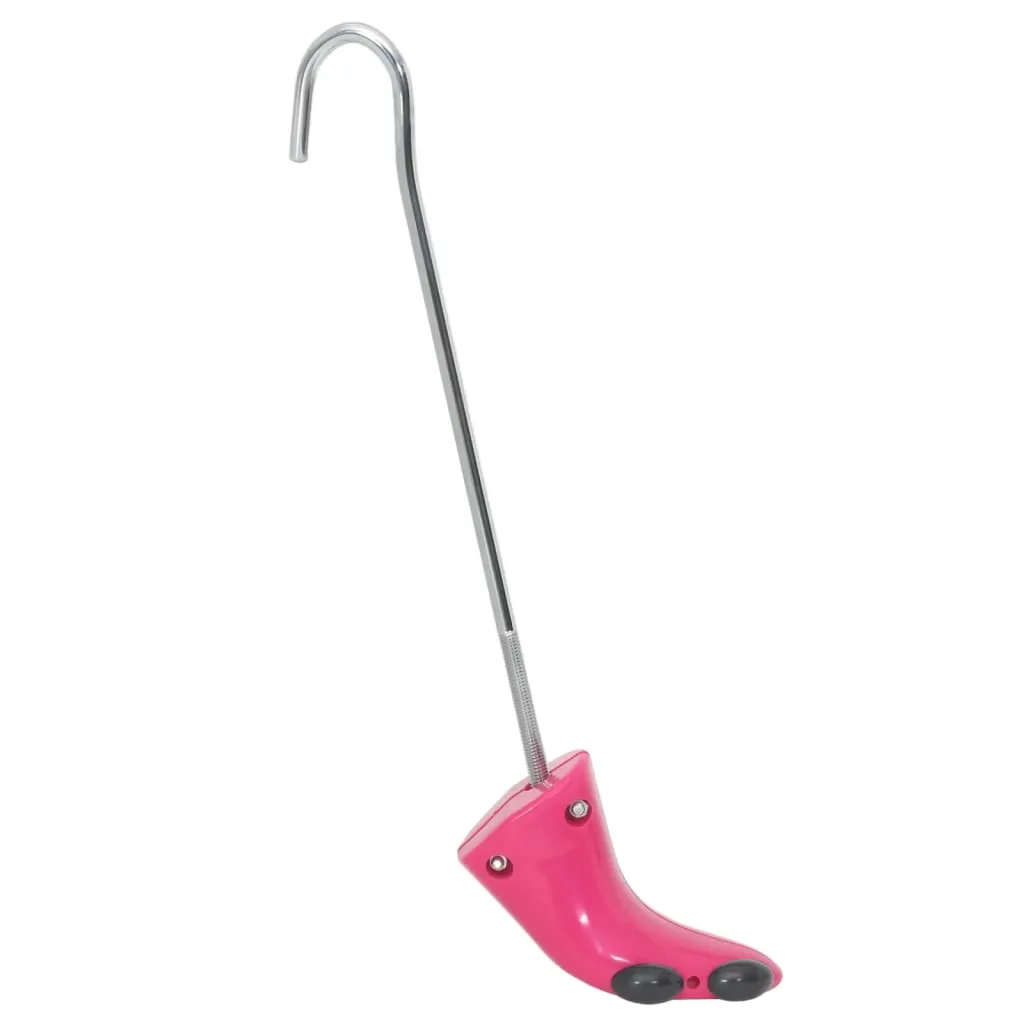 vidaXL Boot Stretchers with Shoe Horn Pink EU 34-40 Plastic